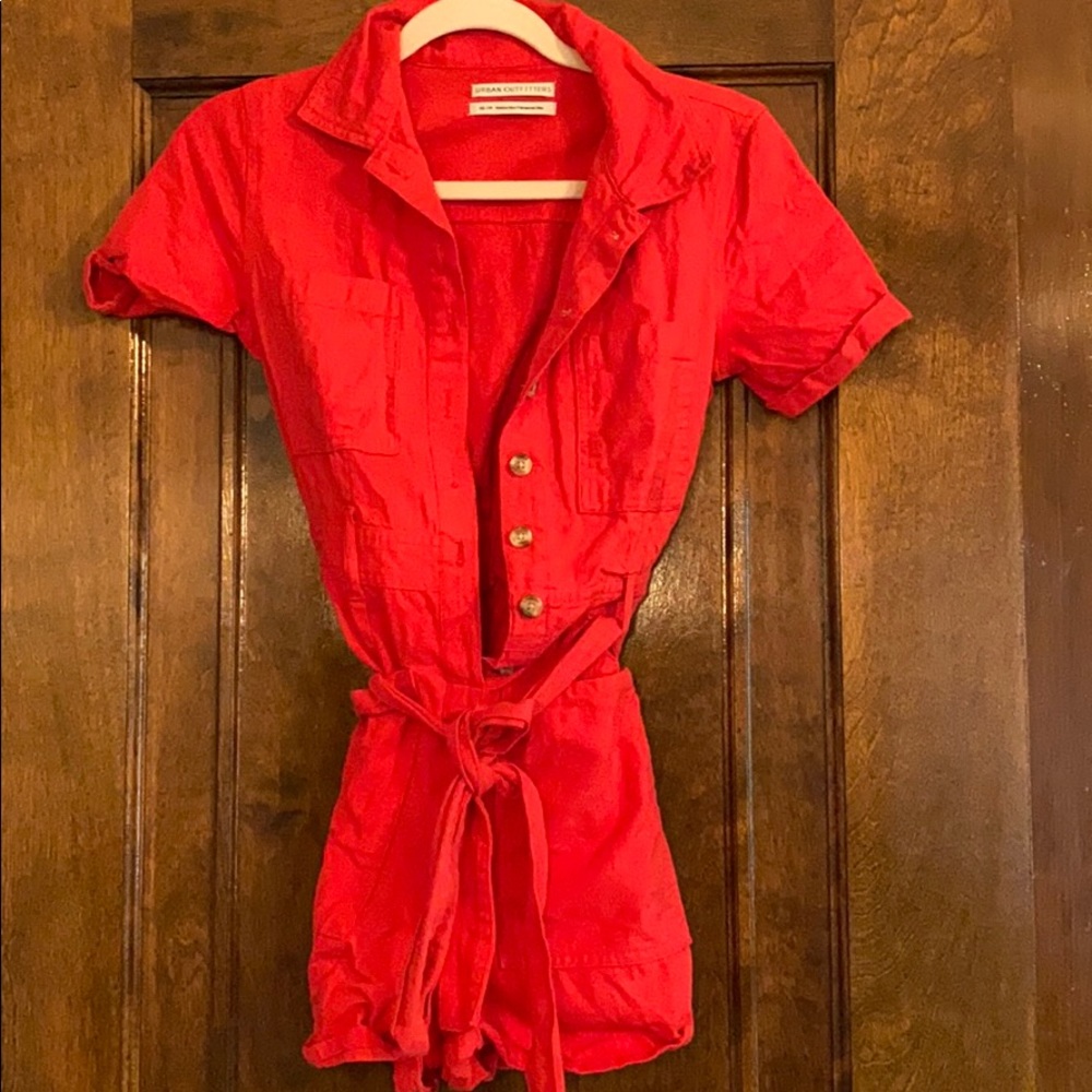 Orange/red romper